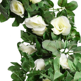 Antspirit rose garland wedding arch setup for elegant backdrops.