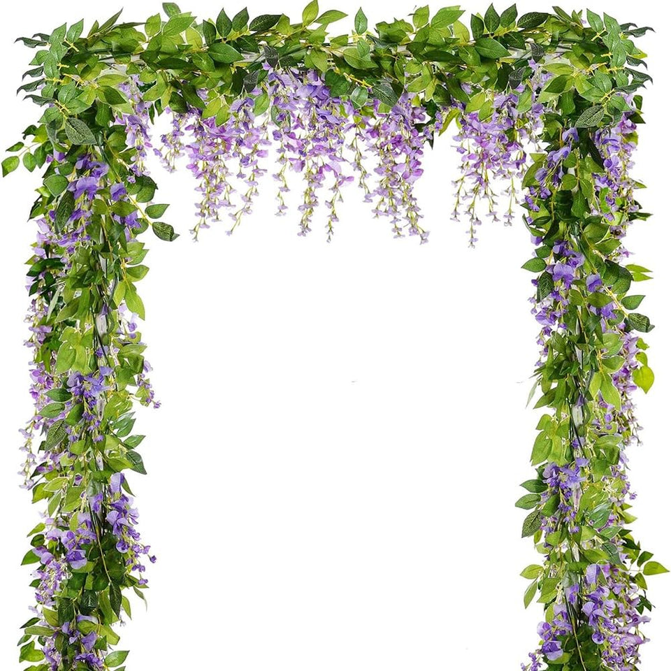 Antspirit wisteria garland with five strings, perfect for wedding arches.