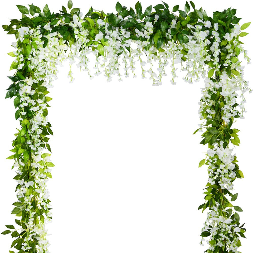 Antspirit Wisteria Garland five-pack in milk white for elegant weddings.