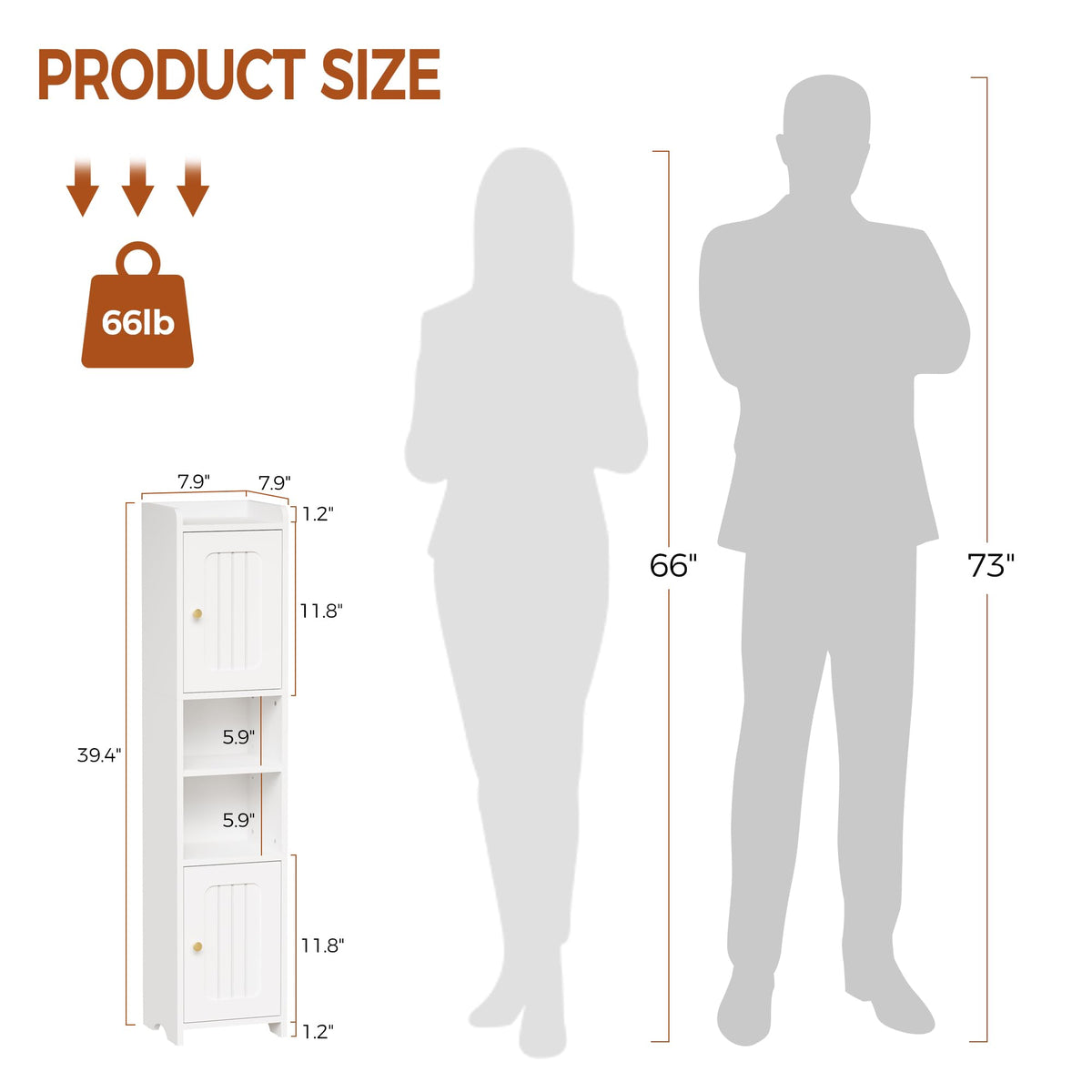 ANWBROAD slim corner cabinet open center keeps daily essentials accessible.