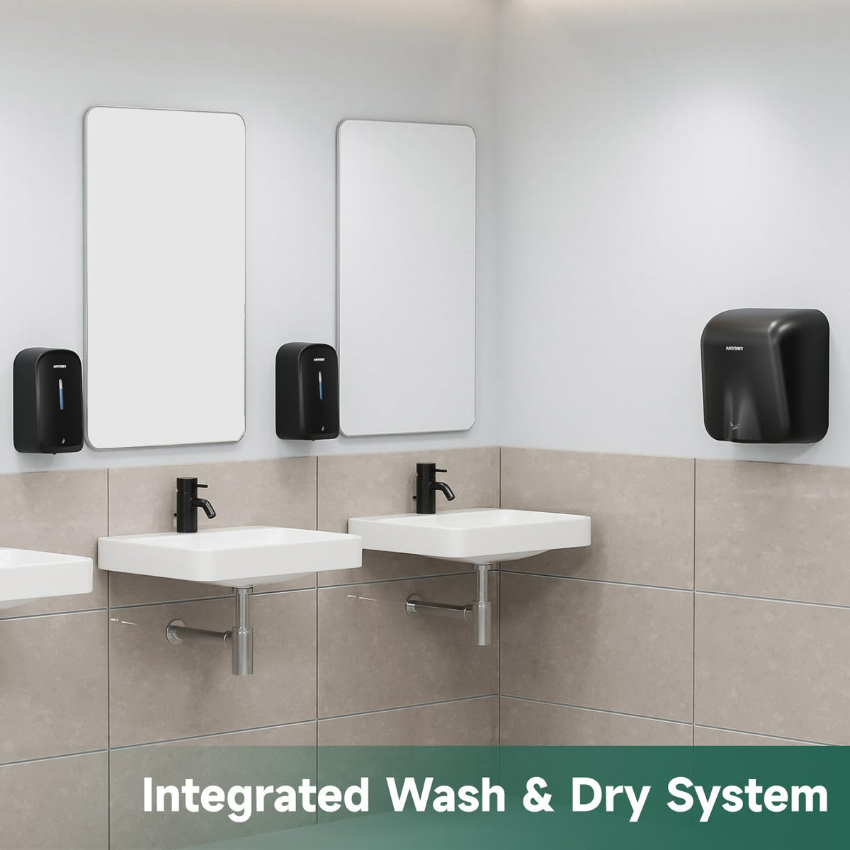 anydry AD1220S 34oz reservoir reduces refills in active restrooms and offices