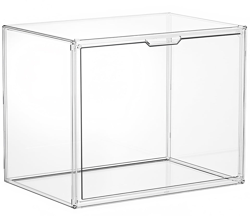 Anyisposs clear stackable storage bins showcase handbags with crystal-clear visibility