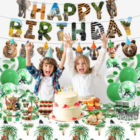 ANYMONYPF safari banner adds festive flair to the party space