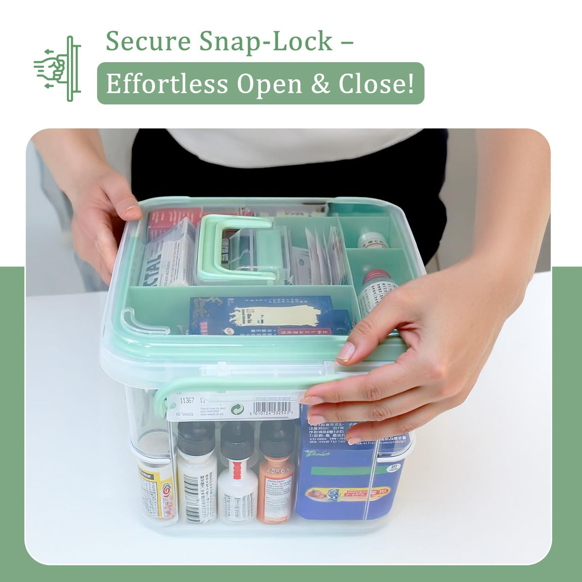 ANYPROLUS durable lid and clasp secure contents during transport