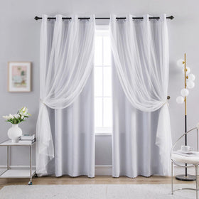 Anytime Home Curtains grommet-top close-up with sturdy hardware for easy mounting.