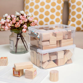 Anywish 9.1 by 6.7 by 4.1 inch bin size keeps small items contained.