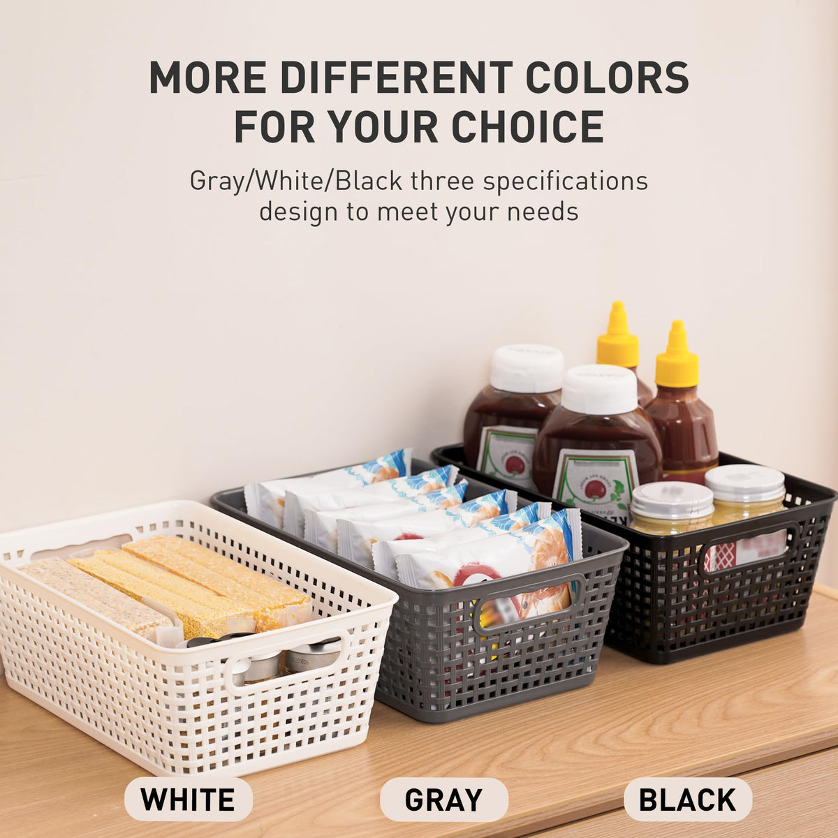 Anywish office supplies stay tidy in compact bins for busy days