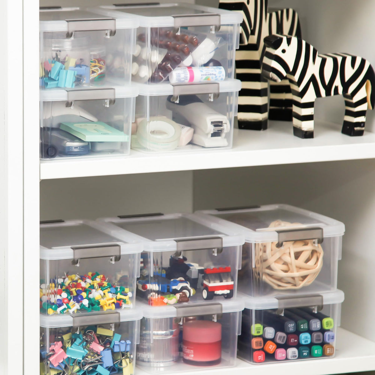 Anywish six-pack set keeps snacks and crafts neatly stored in one place.