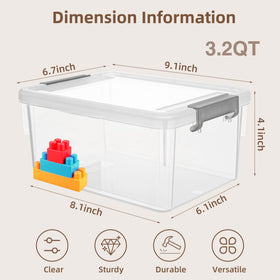Anywish stackable storage bins maximize space while keeping supplies accessible and neat.