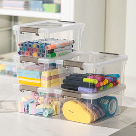 Anywish transparent PP5 plastic container offers durable, see-through visibility.