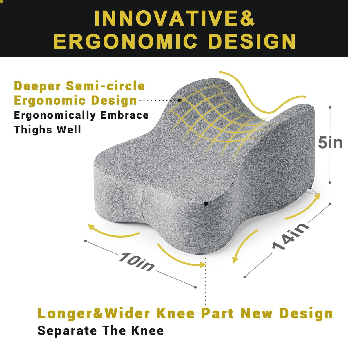 anzhixiu adaptive knee pillow wraps thighs for ergonomic comfort