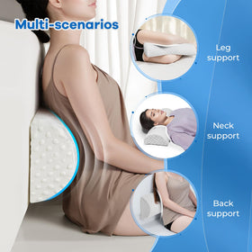 anzhixiu bubble half moon leg pillow offers versatile in-bed support