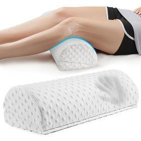 anzhixiu half moon leg bolster under knee supports back sleepers and fills the bed gap