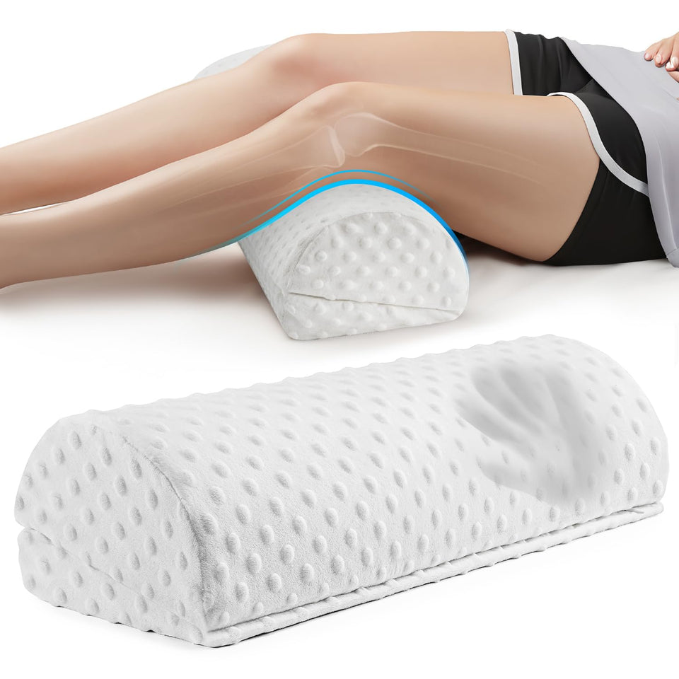 anzhixiu half moon leg bolster under knee supports back sleepers and fills the bed gap