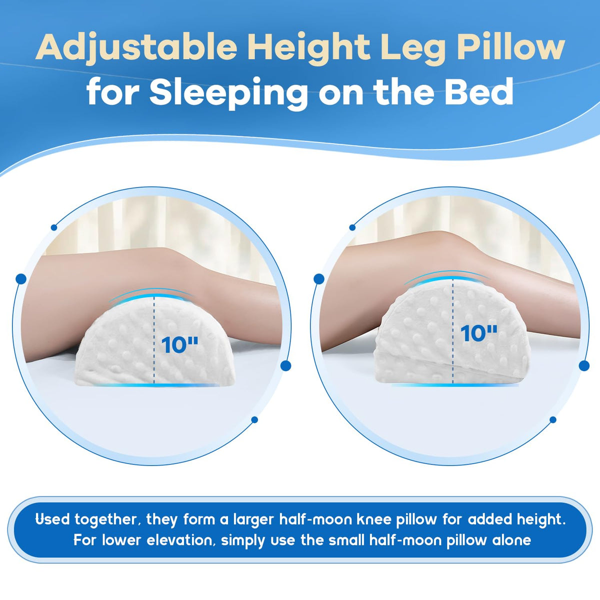 anzhixiu half moon pillow supports side sleep alignment and neck comfort