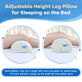 anzhixiu half moon pillow supports side sleep alignment and neck comfort