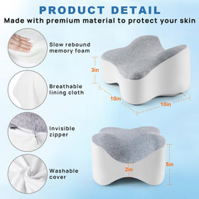 Anzhixiu knee pillow between legs use promotes stable leg separation.