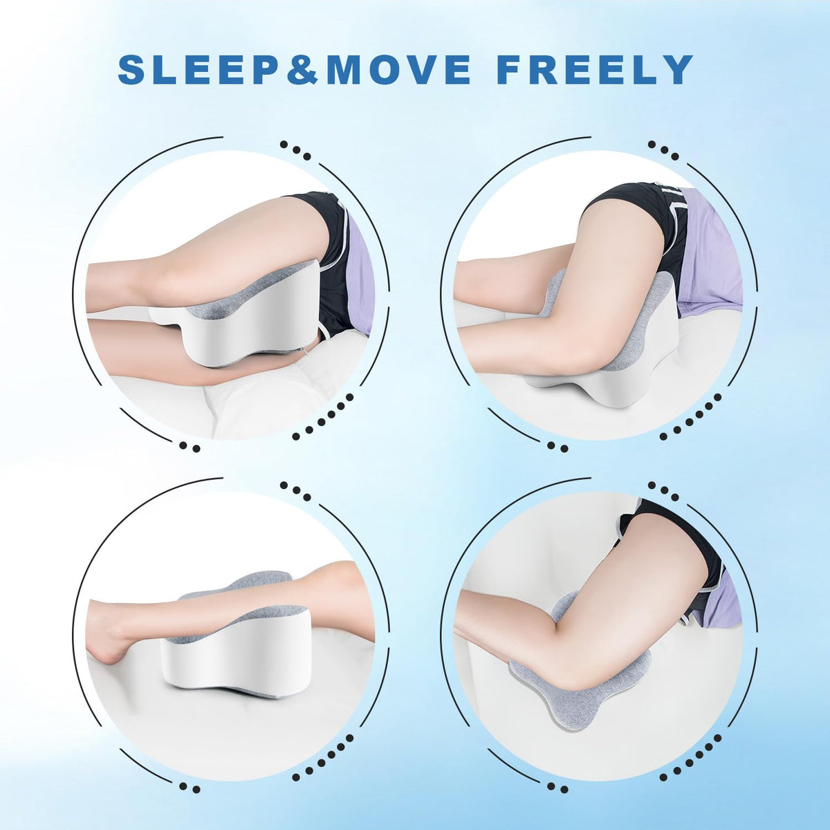 Anzhixiu side sleeper comfort moment shows reduced movement during sleep.