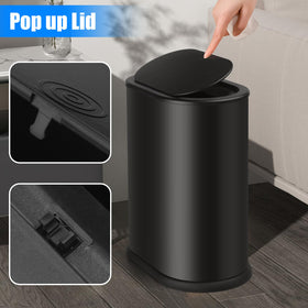 Anzoymx waterproof trash can keeps contents dry in humid areas