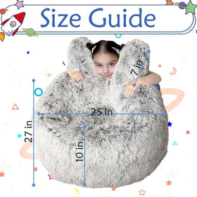 Aodenge plush faux fur cover feels soft and inviting for lounging.