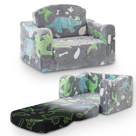 Aodisman thick comfy toddler chair fold-out sofa for reading and play.