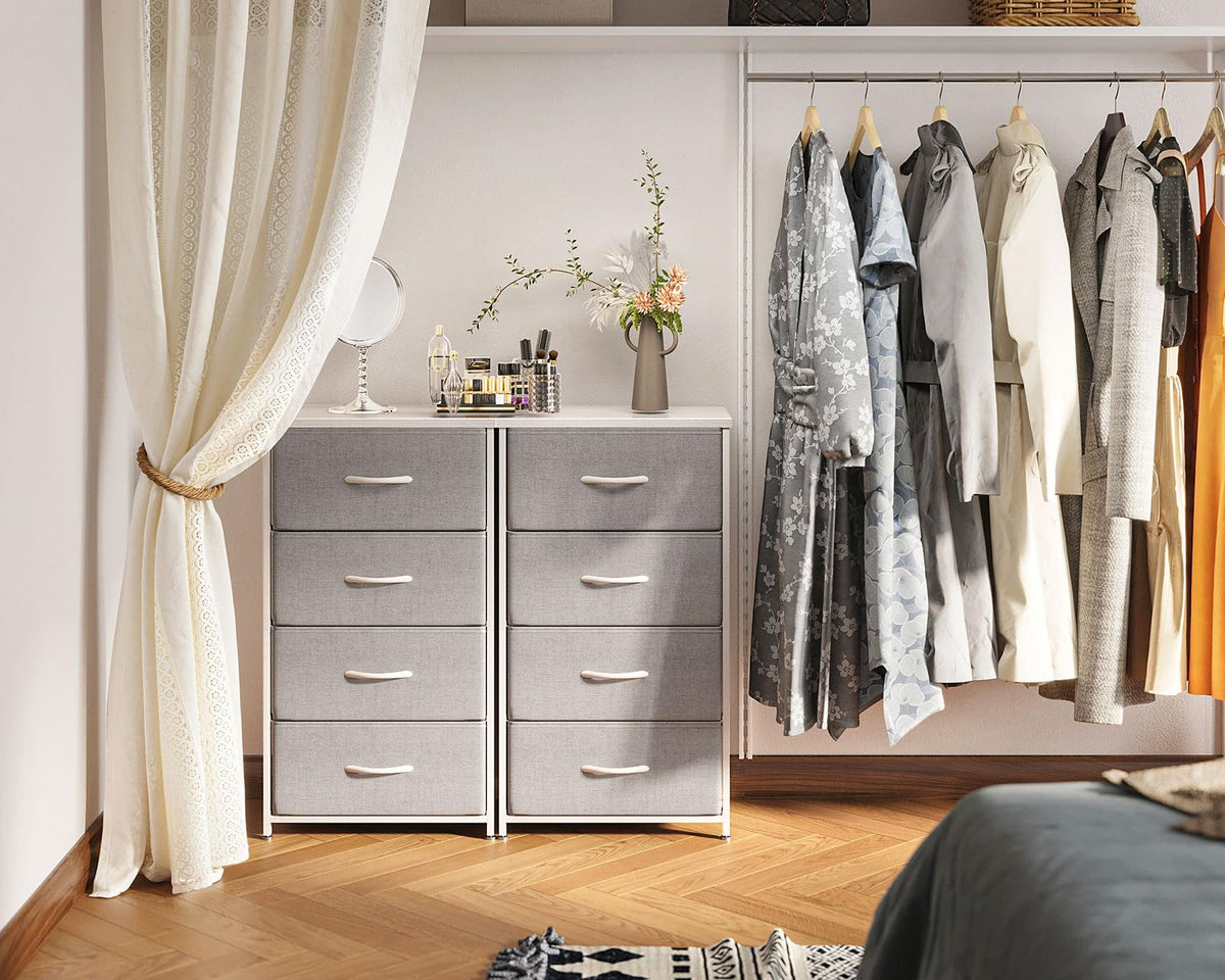 AODK dresser placed in a bedroom enhances storage convenience