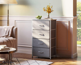 AODK dresser with four fabric drawers for organized storage