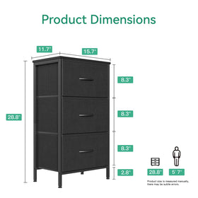 AODK dresser metal frame provides stable daily use.