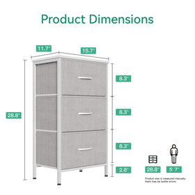 AODK dresser sturdy metal frame provides stable support on floors