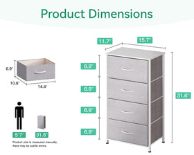 AODK dresser featuring a sturdy metal frame for daily use