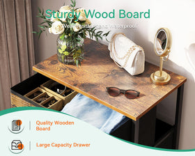 AODK wood-top and fabric drawers blend style with practical storage