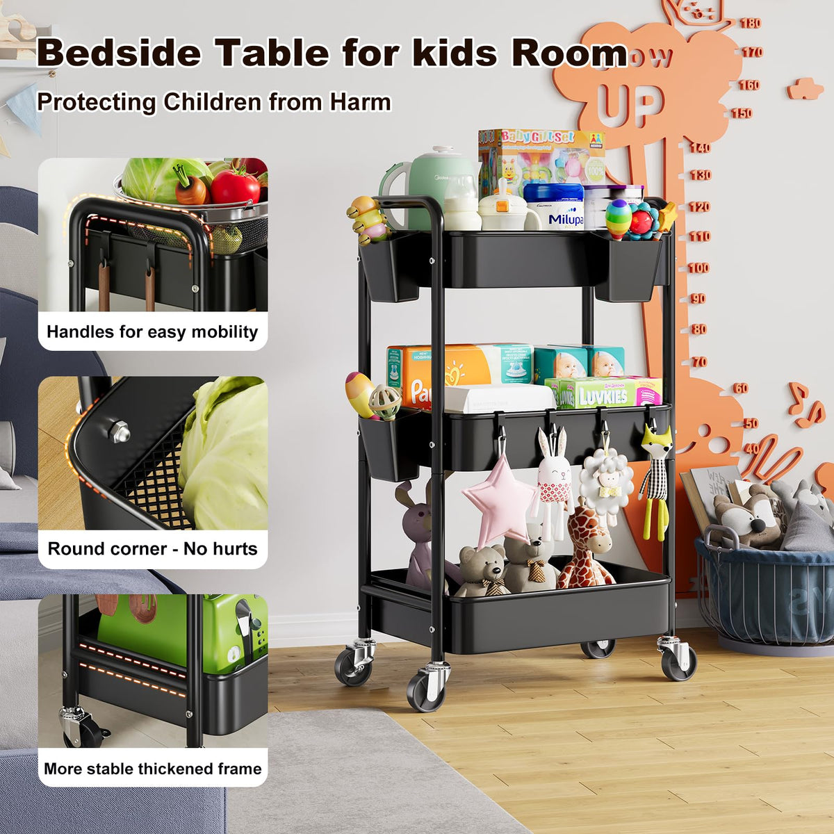 Aofure kitchen-organization image shows versatile storage for pantry and cookware.