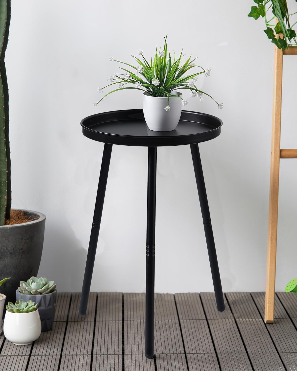 AOJEZOR end table with 15 kg weight capacity for sturdy use.