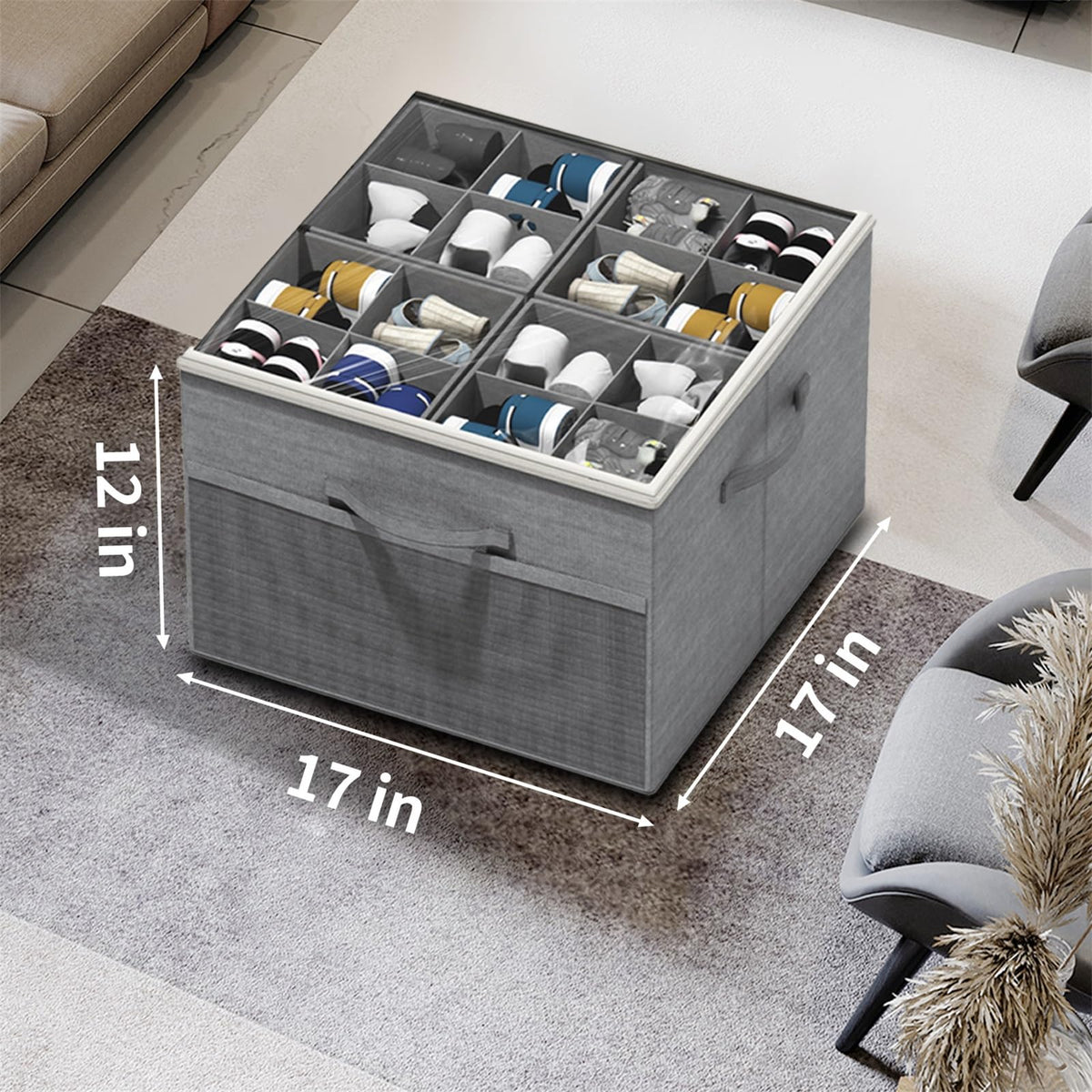 Aokeyee shoe storage ideal for entryways and cubbies keeping pairs organized.