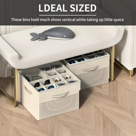 Aokeyee vertical storage keeps sandals neatly organized while saving space.