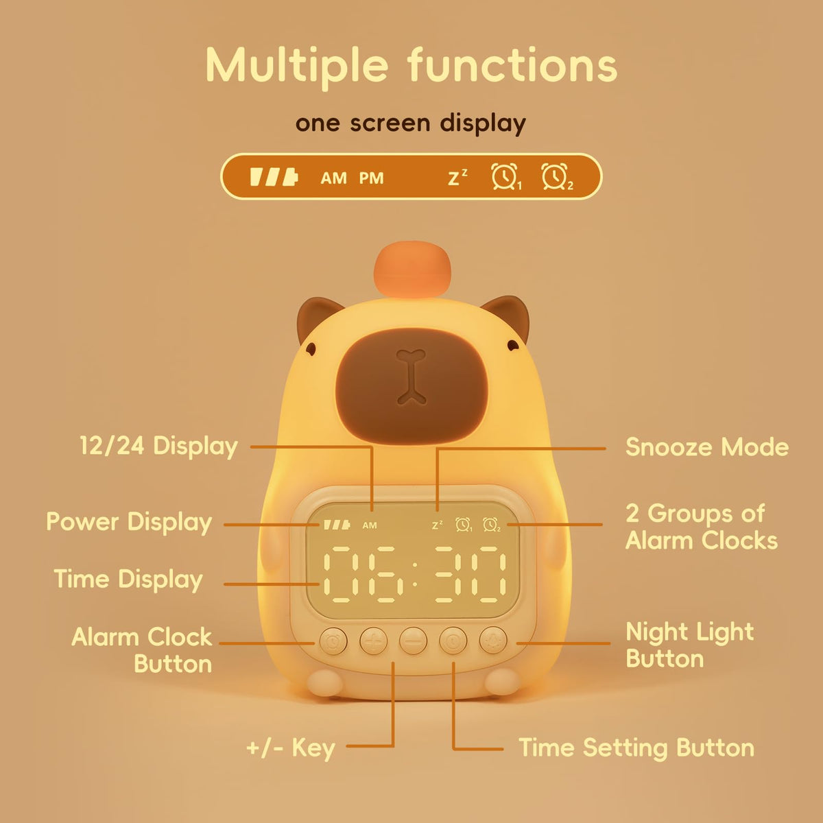 Aokpsrt auto-off 30-minute timer reduces nighttime brightness.