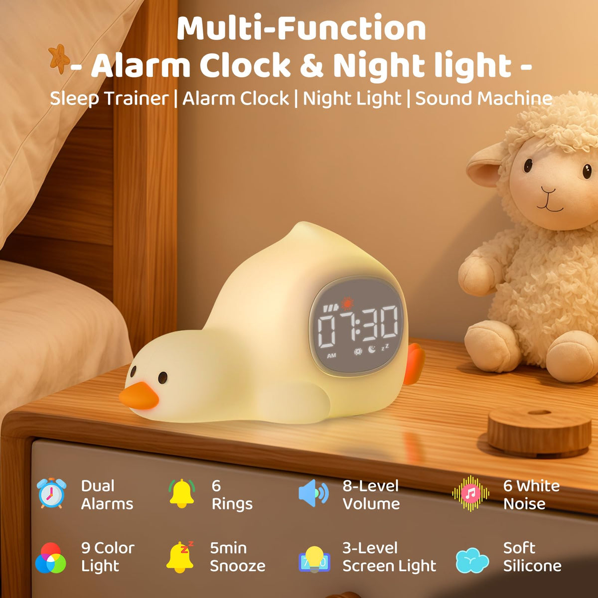 Aokpsrt night-light with dimmer and color options for cozy evenings.