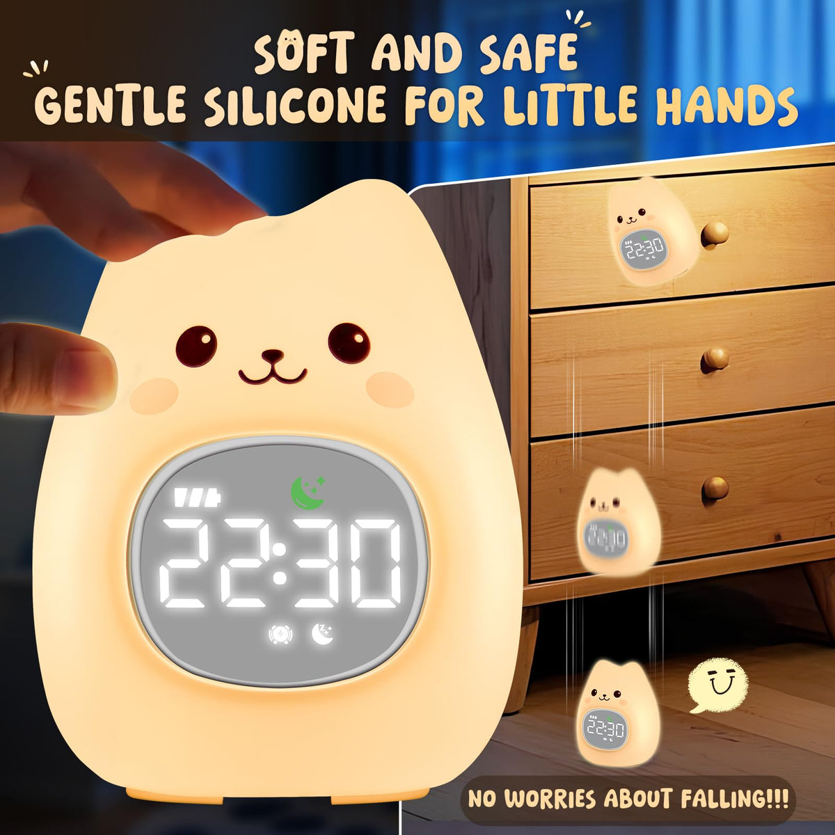Aokpsrt Soft silicone casing safe for little hands and daily use.