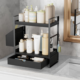 Aollewoiti bathroom storage with hooks provides flexible hanging options