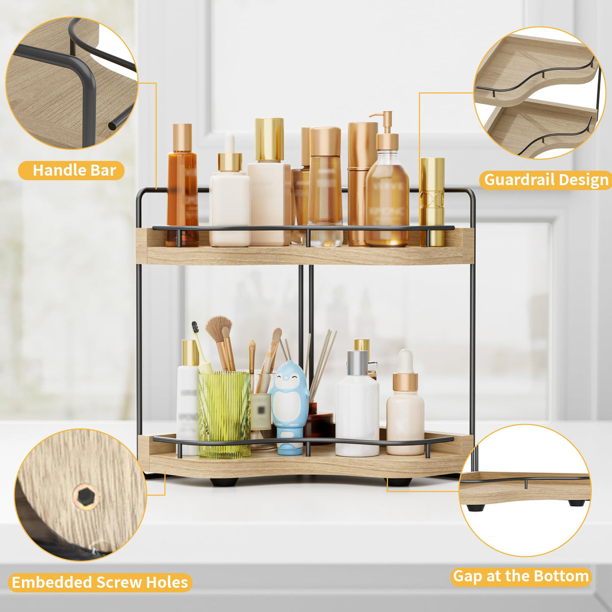 Aollewoiti bottom vent design promoting airflow to keep items dry