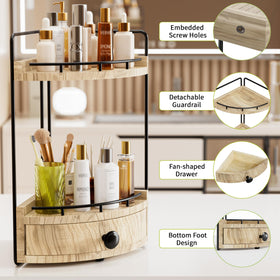 Aollewoiti bathroom counter features a bottom ventilation gap to maintain dryness in humid spaces.