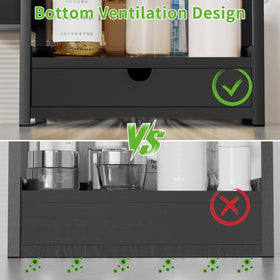 Aollewoiti easy-install storage rack simplifies countertop organization