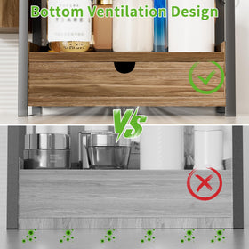 Aollewoiti easy-install organizer saves time during setup on any counter.