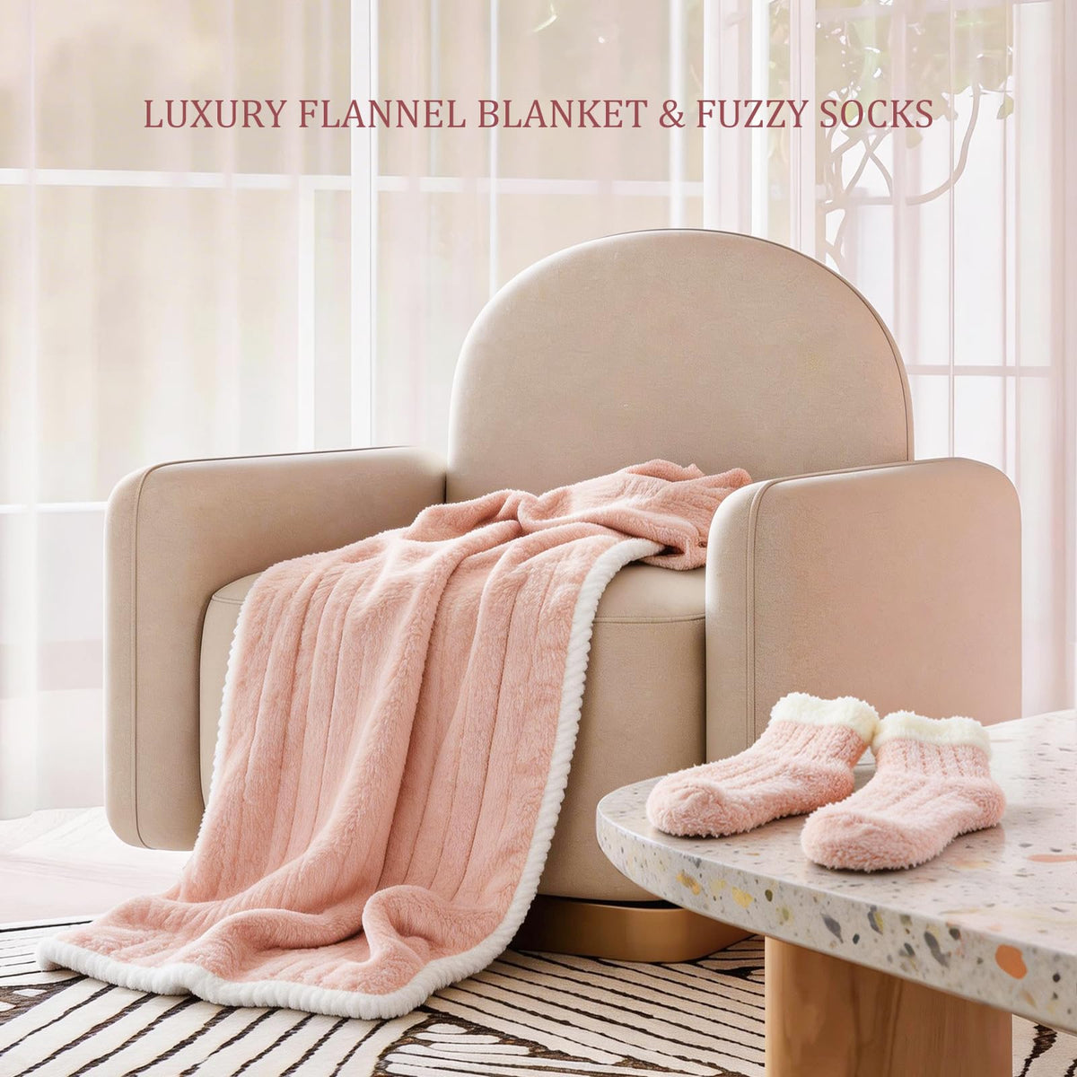 Aollewoiti flannel blanket provides soft warmth for comfort.