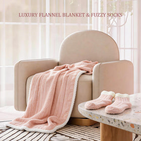 Aollewoiti flannel blanket provides soft warmth for comfort.