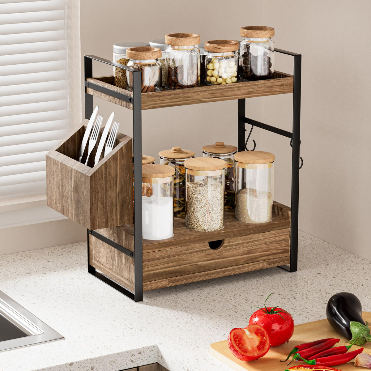 Aollewoiti moisture-friendly design helps resist bathroom humidity and keep items dry.