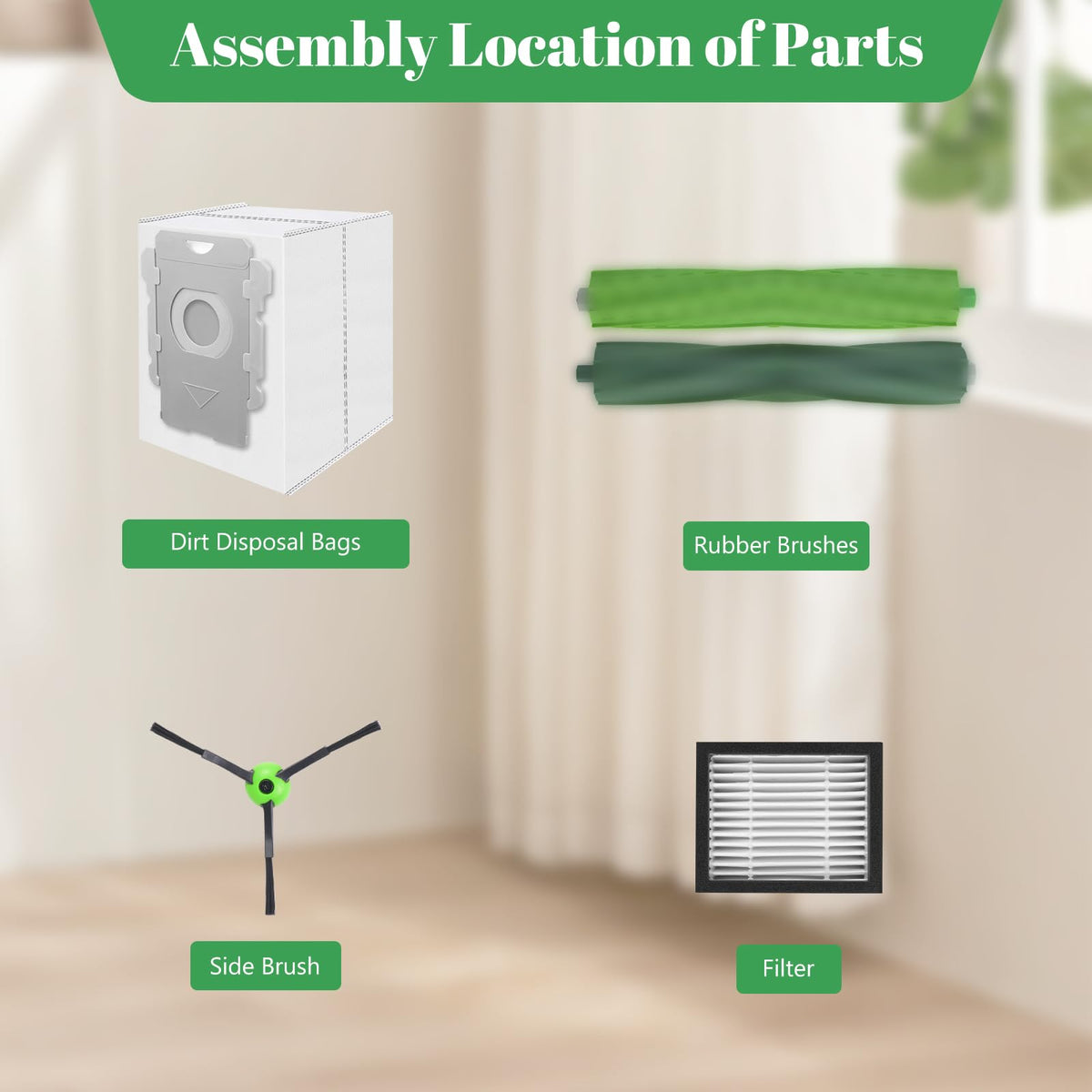 Aomiduo Roomba compatibility guide showing model coverage
