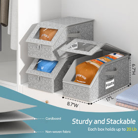AOODA hat storage clear PVC front for quick visibility of hats