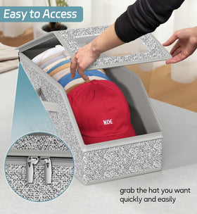 AOODA hat storage two-way zipper for easy opening and closing