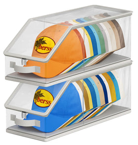 AOODA stackable hat storage shows 24-capacity organization for closet space